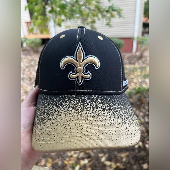 Reebok authentic onfield equipment New Orleans Saints cap black gold NWT - Picture 1 of 9